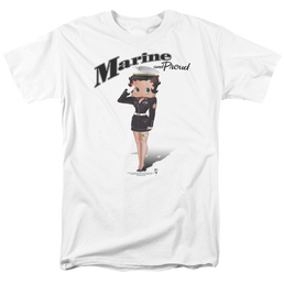 Betty Boop Marine Boop - Men's Regular Fit T-Shirt Men's Regular Fit T-Shirt Betty Boop   