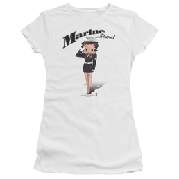 Betty Boop Marine Boop - Juniors T-Shirt Juniors T-Shirt Betty Boop   