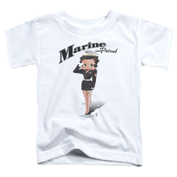 Betty Boop Marine Boop - Toddler T-Shirt Toddler T-Shirt Betty Boop   