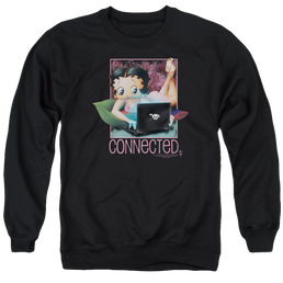Betty Boop Connected - Men's Crewneck Sweatshirt Men's Crewneck Sweatshirt Betty Boop   