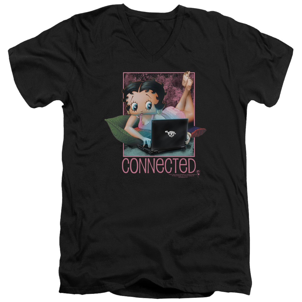 Betty Boop Connected - Men's V-Neck T-Shirt Men's V-Neck T-Shirt Betty Boop   