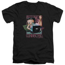 Betty Boop Connected - Men's V-Neck T-Shirt Men's V-Neck T-Shirt Betty Boop   