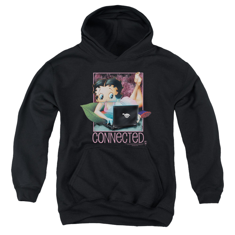 Betty Boop Connected - Youth Hoodie Youth Hoodie (Ages 8-12) Betty Boop   