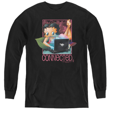 Betty Boop Connected - Youth Long Sleeve T-Shirt Youth Long Sleeve T-Shirt Betty Boop   