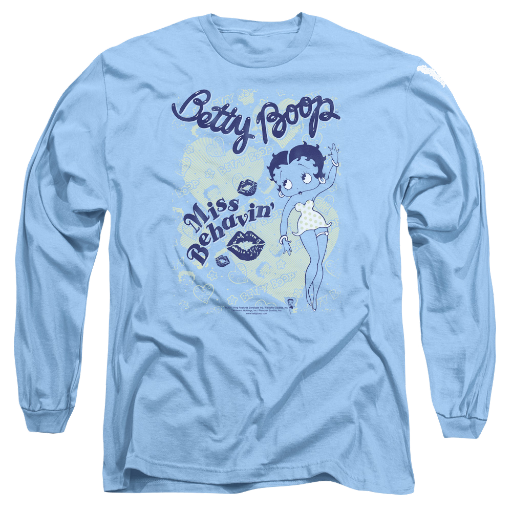 Betty Boop Miss Behavin - Men's Long Sleeve T-Shirt Men's Long Sleeve T-Shirt Betty Boop   