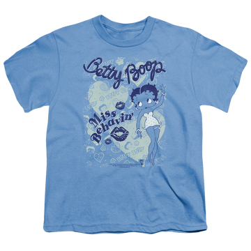 Betty Boop Miss Behavin - Youth T-Shirt Youth T-Shirt (Ages 8-12) Betty Boop   