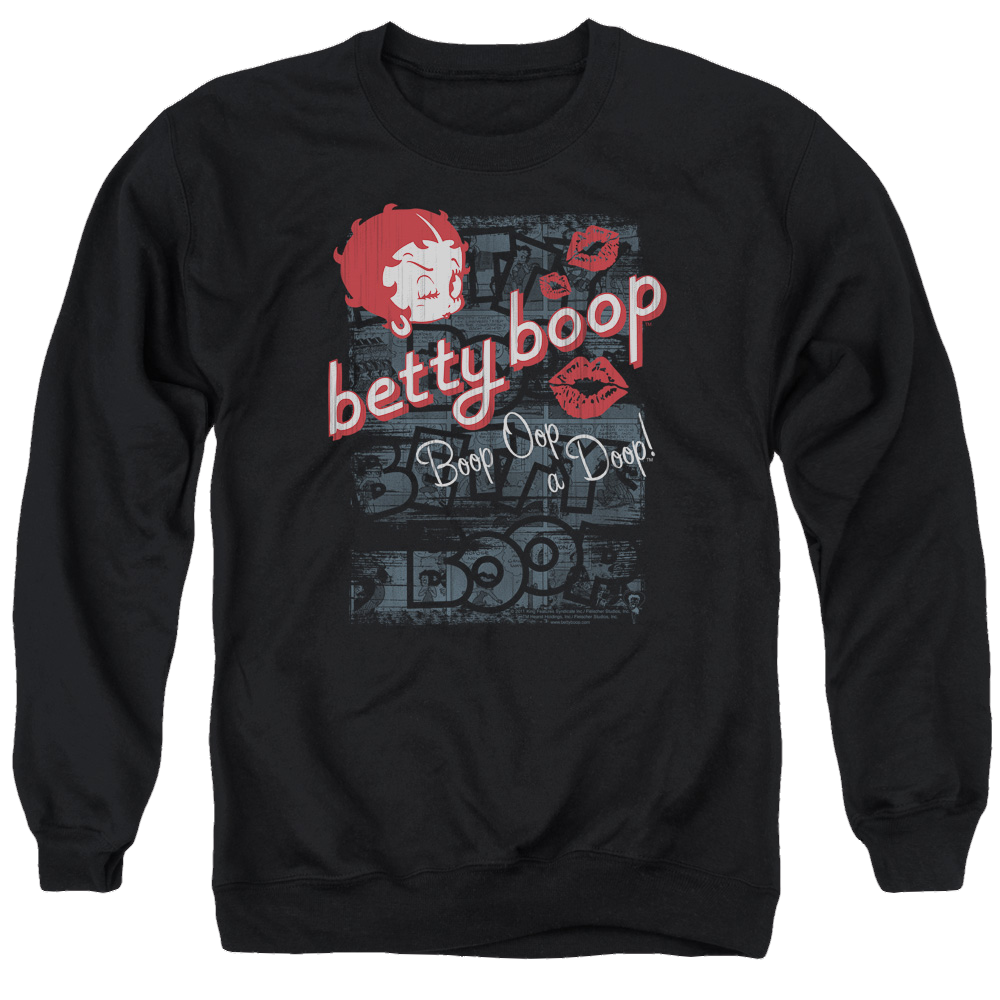 Betty Boop Boop Oop - Men's Crewneck Sweatshirt Men's Crewneck Sweatshirt Betty Boop   