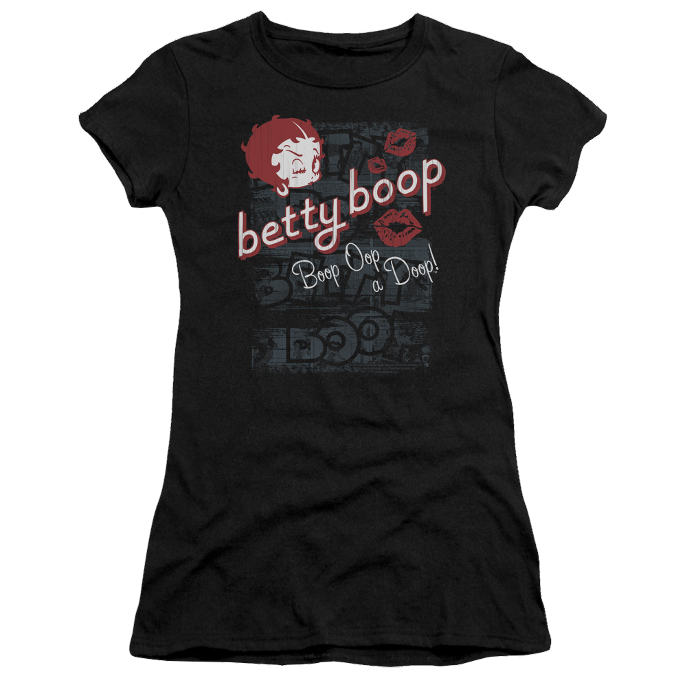 Betty Boop Boop Oop - Juniors T-Shirt Juniors T-Shirt Betty Boop   