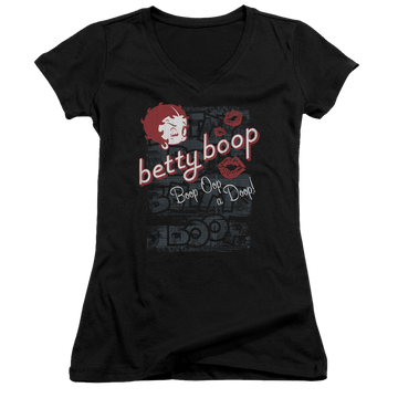 Betty Boop Boop Oop - Juniors V-Neck T-Shirt Juniors V-Neck T-Shirt Betty Boop   