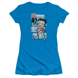Betty Boop Comic Strip - Juniors T-Shirt Juniors T-Shirt Betty Boop   