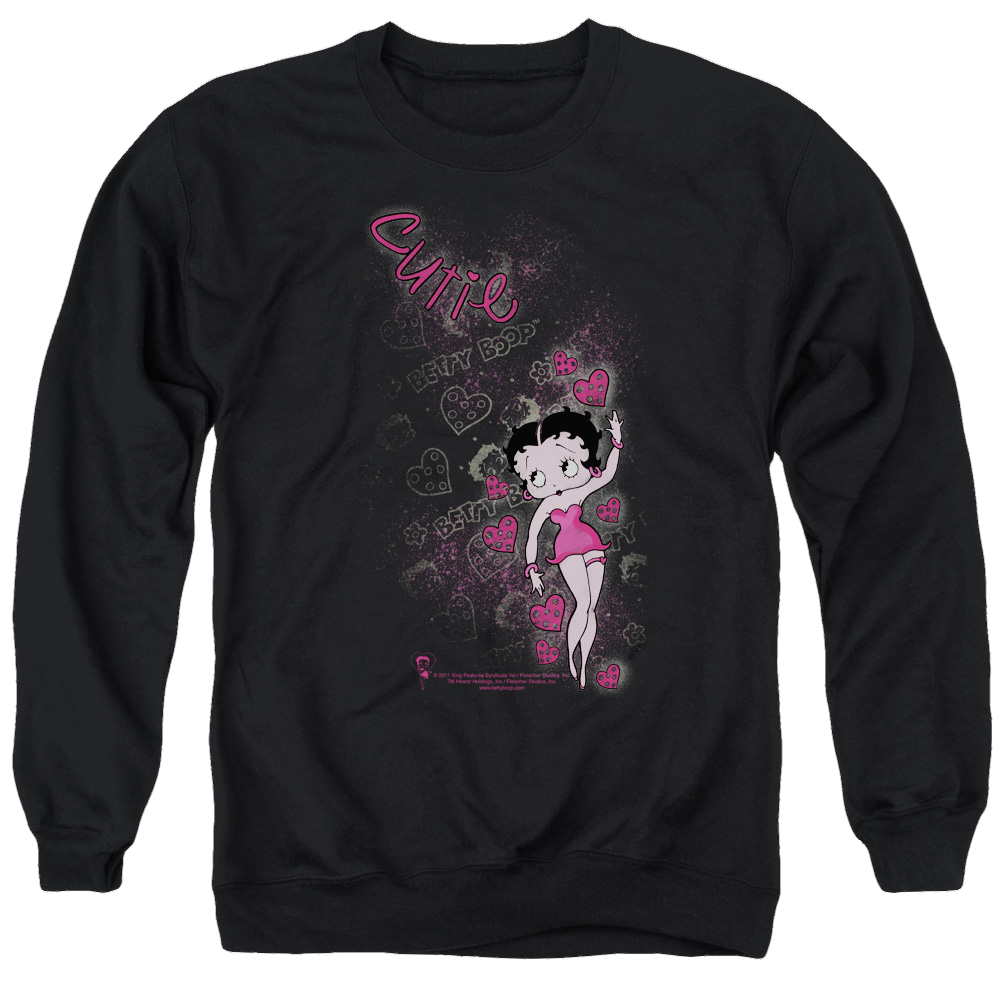 Betty Boop Cutie - Men's Crewneck Sweatshirt Men's Crewneck Sweatshirt Betty Boop   