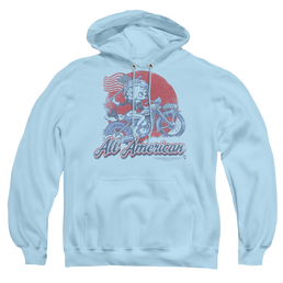 Betty Boop All American Biker - Pullover Hoodie Pullover Hoodie Betty Boop   