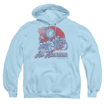 Betty Boop All American Biker - Pullover Hoodie Pullover Hoodie Betty Boop   