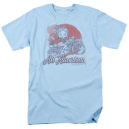 Betty Boop All American Biker - Men's Regular Fit T-Shirt Men's Regular Fit T-Shirt Betty Boop   