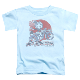 Betty Boop All American Biker - Kid's T-Shirt Kid's T-Shirt (Ages 4-7) Betty Boop   