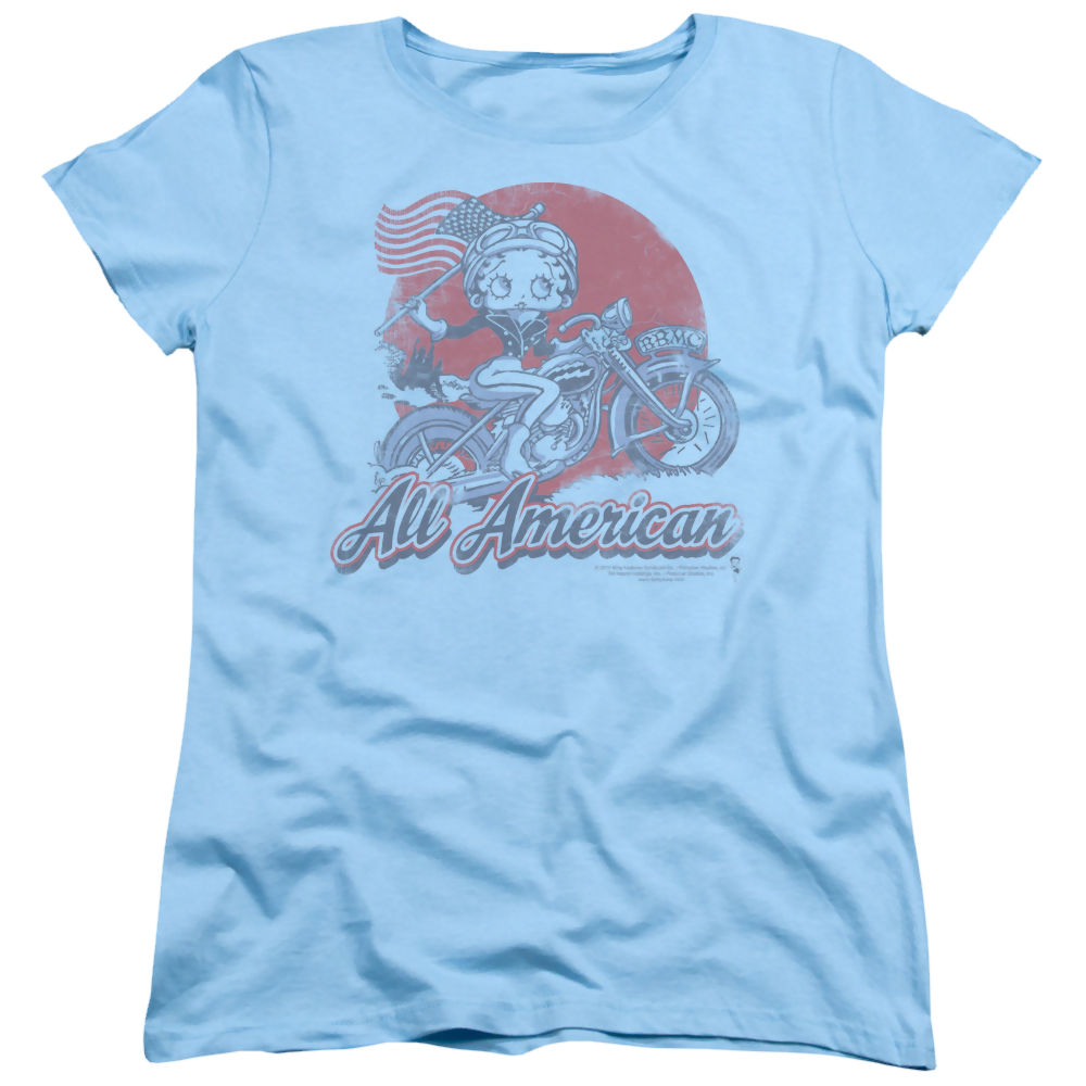 Betty Boop All American Biker - Women's T-Shirt Women's T-Shirt Betty Boop   