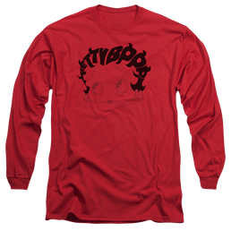 Betty Boop Word Hair - Men's Long Sleeve T-Shirt Men's Long Sleeve T-Shirt Betty Boop   