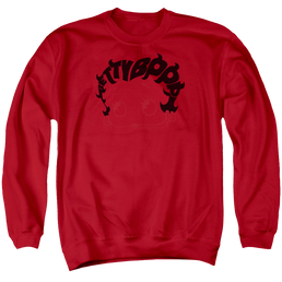 Betty Boop Word Hair - Men's Crewneck Sweatshirt Men's Crewneck Sweatshirt Betty Boop   