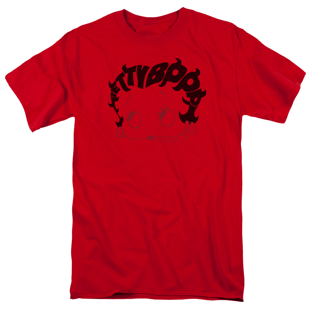 Betty Boop Word Hair - Men's Regular Fit T-Shirt Men's Regular Fit T-Shirt Betty Boop   