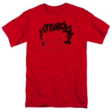 Betty Boop Word Hair - Men's Regular Fit T-Shirt Men's Regular Fit T-Shirt Betty Boop   