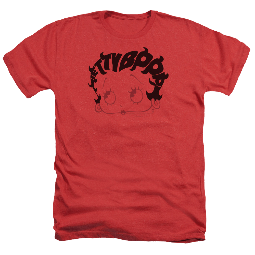 Betty Boop Word Hair - Men's Heather T-Shirt Men's Heather T-Shirt Betty Boop   