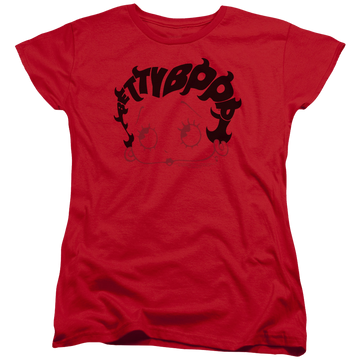 Betty Boop Word Hair - Women's T-Shirt Women's T-Shirt Betty Boop   