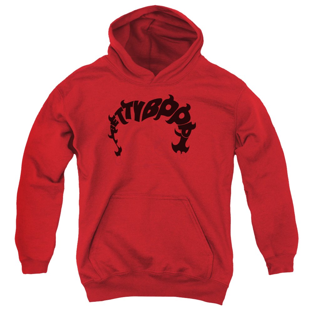 Betty Boop Word Hair - Youth Hoodie Youth Hoodie (Ages 8-12) Betty Boop   