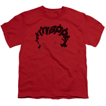 Betty Boop Word Hair - Youth T-Shirt Youth T-Shirt (Ages 8-12) Betty Boop   