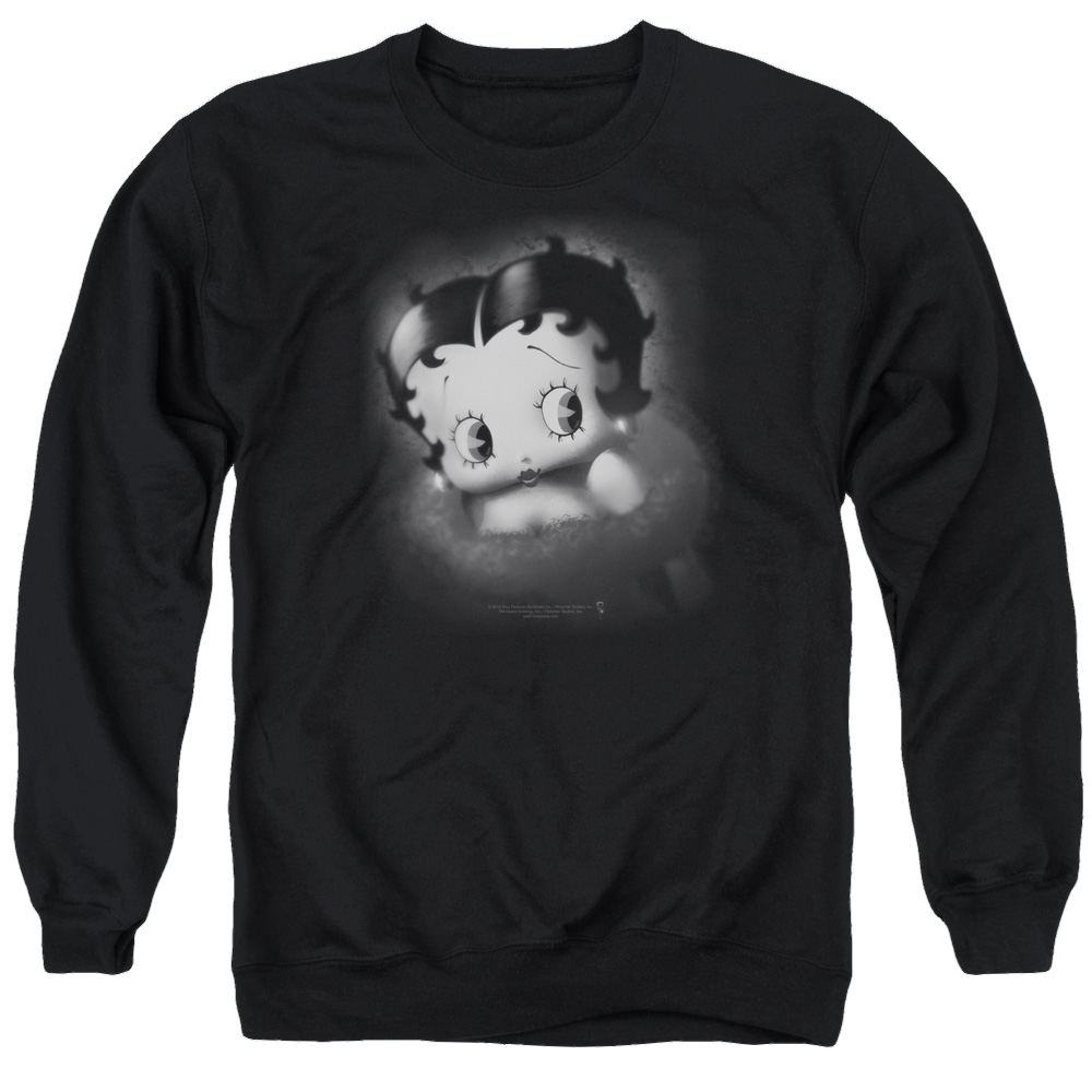 Betty Boop Vintage Star - Men's Crewneck Sweatshirt Men's Crewneck Sweatshirt Betty Boop   