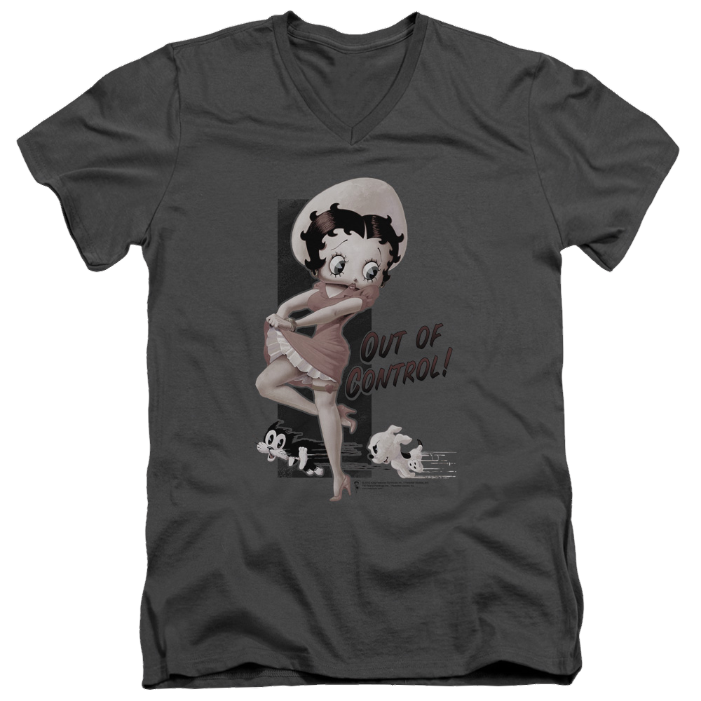 Betty Boop Out Of Control - Men's V-Neck T-Shirt Men's V-Neck T-Shirt Betty Boop   