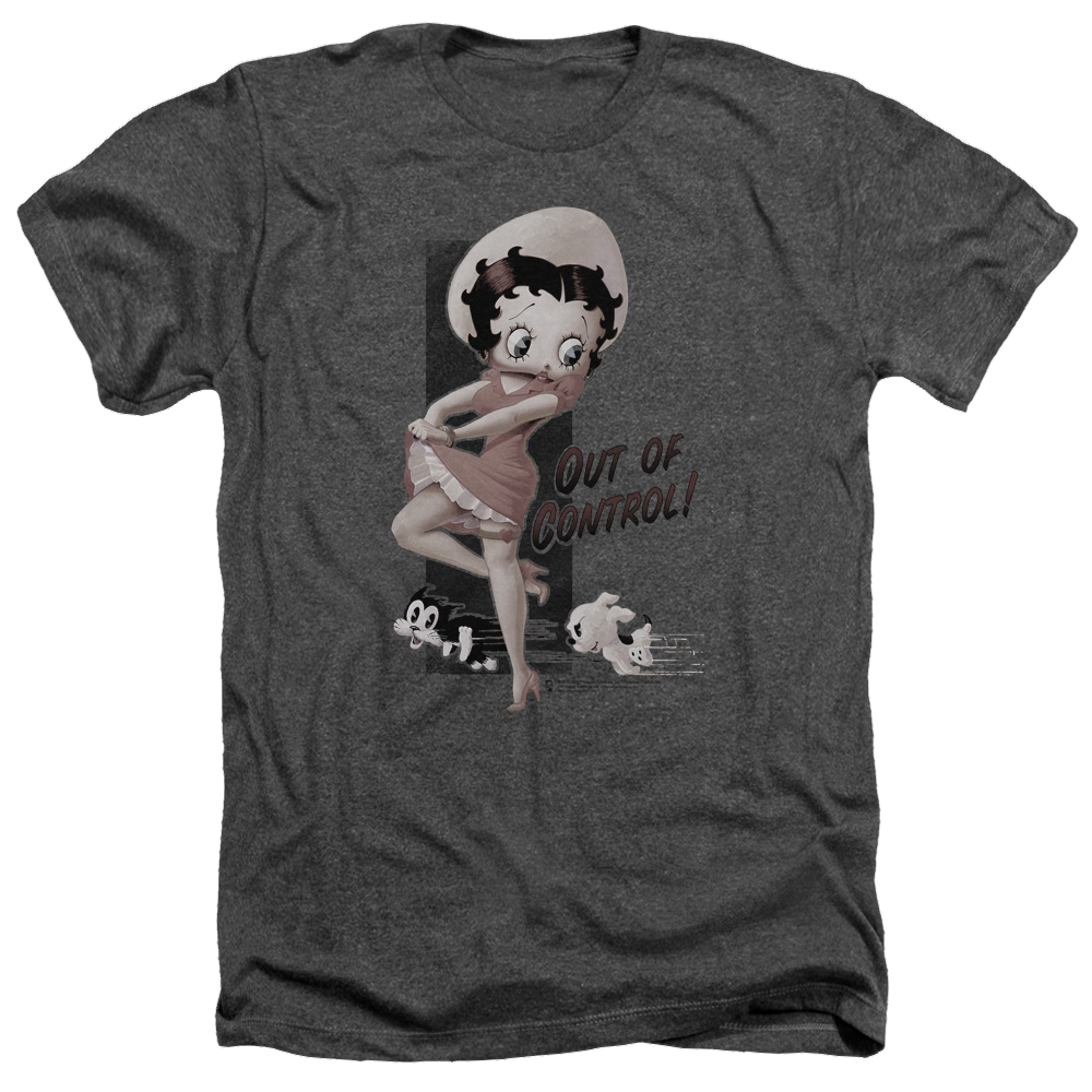 Betty Boop Out Of Control - Men's Heather T-Shirt Men's Heather T-Shirt Betty Boop   
