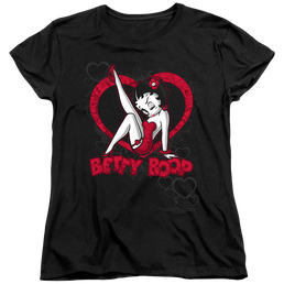 Betty Boop Scrolling Hearts - Women's T-Shirt Women's T-Shirt Betty Boop   