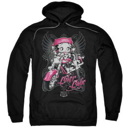 Betty Boop Biker Babe - Pullover Hoodie Pullover Hoodie Betty Boop   