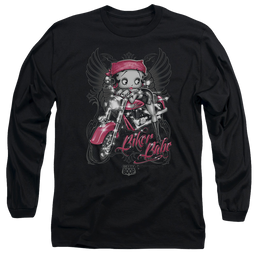 Betty Boop Biker Babe - Men's Long Sleeve T-Shirt Men's Long Sleeve T-Shirt Betty Boop   