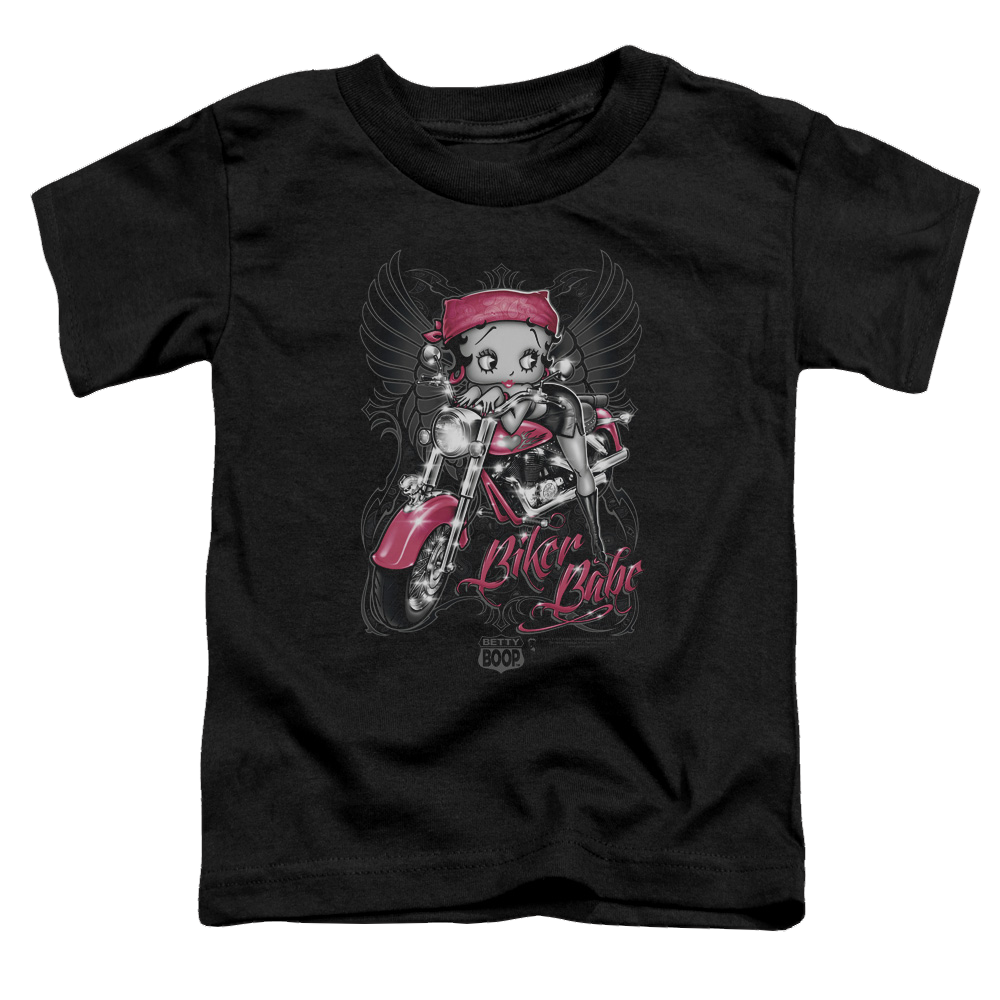 Betty Boop Biker Babe - Toddler T-Shirt Toddler T-Shirt Betty Boop   