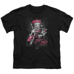 Betty Boop Biker Babe - Youth T-Shirt Youth T-Shirt (Ages 8-12) Betty Boop   