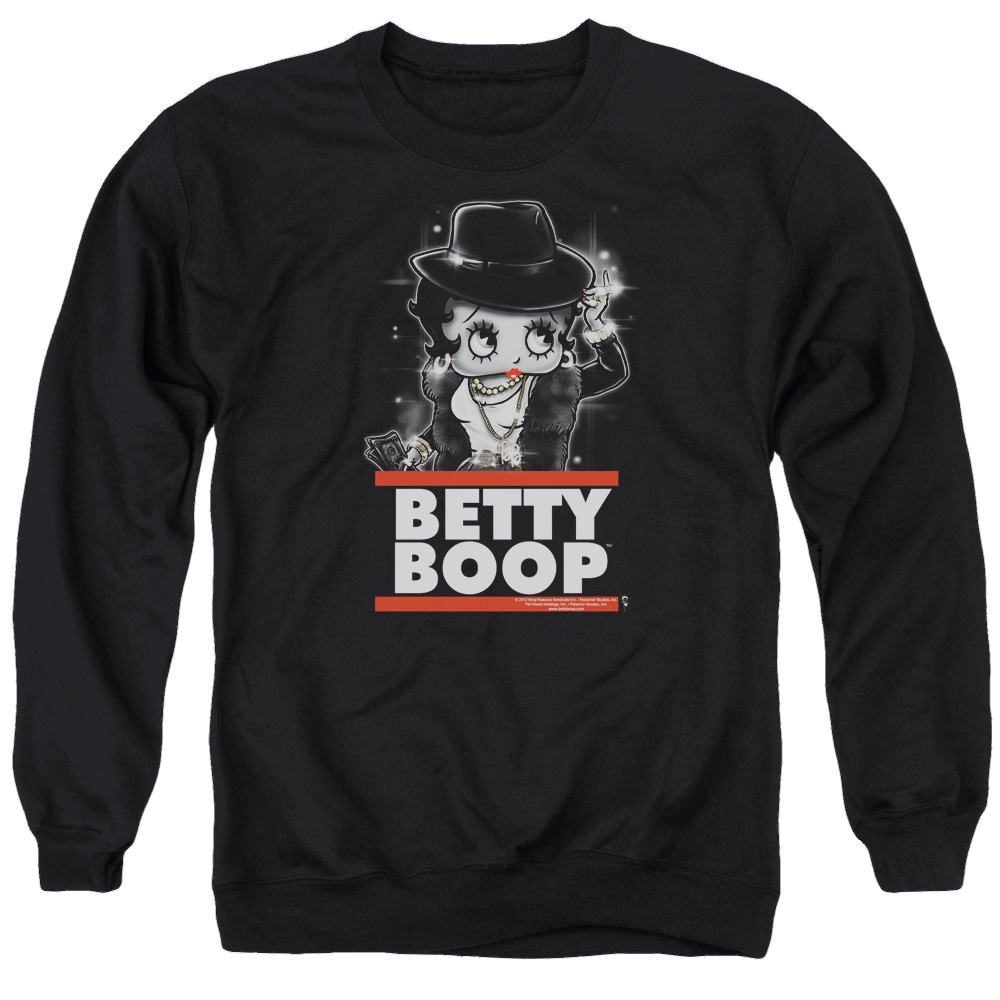 Betty Boop Bling Bling Boop - Men's Crewneck Sweatshirt Men's Crewneck Sweatshirt Betty Boop   