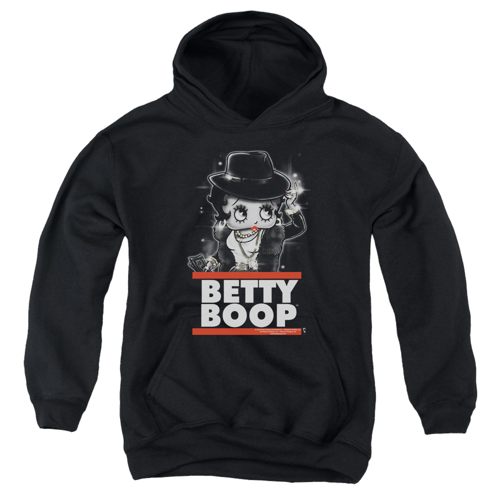 Betty Boop Bling Bling Boop - Youth Hoodie Youth Hoodie (Ages 8-12) Betty Boop   