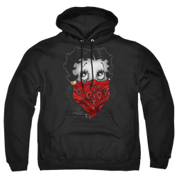 Betty Boop Bandana & Roses - Pullover Hoodie Pullover Hoodie Betty Boop   