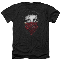 Betty Boop Bandana & Roses - Men's Heather T-Shirt Men's Heather T-Shirt Betty Boop   