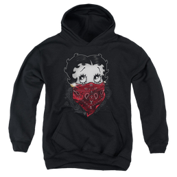 Betty Boop Bandana & Roses - Youth Hoodie Youth Hoodie (Ages 8-12) Betty Boop   
