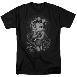 Betty Boop Fashion Roses - Men's Regular Fit T-Shirt Men's Regular Fit T-Shirt Betty Boop   