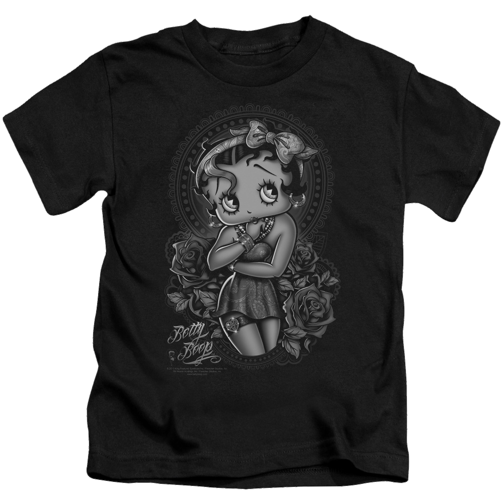Betty Boop Fashion Roses - Kid's T-Shirt Kid's T-Shirt (Ages 4-7) Betty Boop   