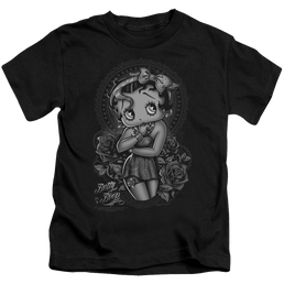 Betty Boop Fashion Roses - Kid's T-Shirt Kid's T-Shirt (Ages 4-7) Betty Boop   