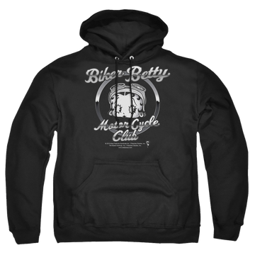 Betty Boop Chromed Logo - Pullover Hoodie Pullover Hoodie Betty Boop   