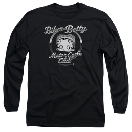 Betty Boop Chromed Logo - Men's Long Sleeve T-Shirt Men's Long Sleeve T-Shirt Betty Boop   