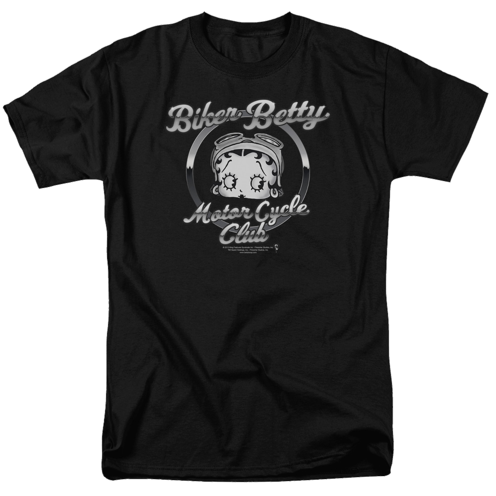 Betty Boop Chromed Logo - Men's Regular Fit T-Shirt Men's Regular Fit T-Shirt Betty Boop   