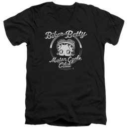 Betty Boop Chromed Logo - Men's V-Neck T-Shirt Men's V-Neck T-Shirt Betty Boop   