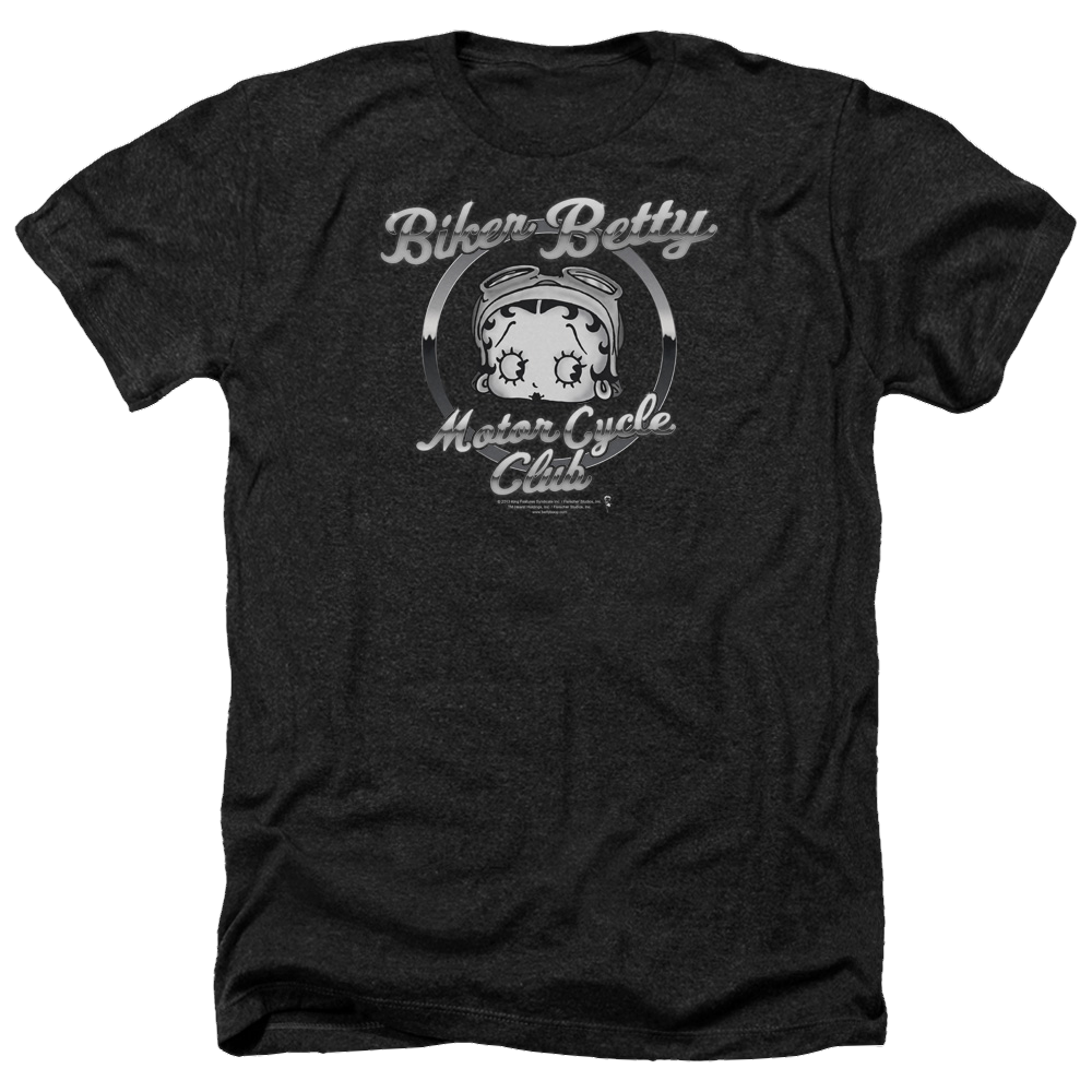 Betty Boop Chromed Logo - Men's Heather T-Shirt Men's Heather T-Shirt Betty Boop   