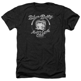 Betty Boop Chromed Logo - Men's Heather T-Shirt Men's Heather T-Shirt Betty Boop   
